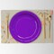 20 Count 9 Inch Purple Paper Plates Sturdy Disposable Party Celebrations